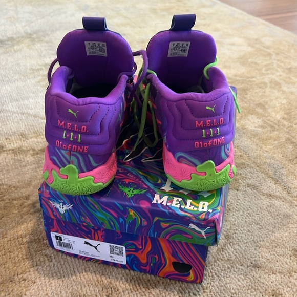 Puma MELO basketball shoes size 8 - Picture 3 of 5